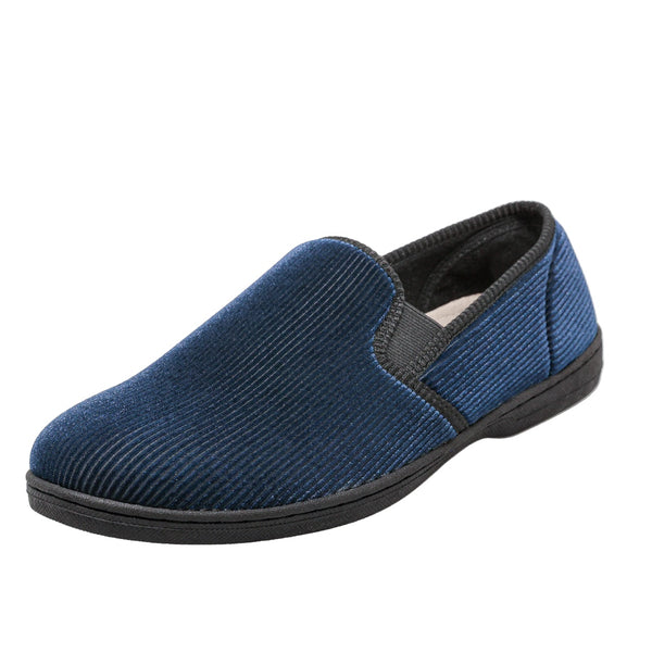 foamtreads Pantoufle Regal 2 bleu marine pour hommes