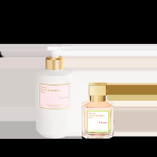 francis kurkdjian À la rose Duo Lait parfumant pour le corps et Eau de parfum