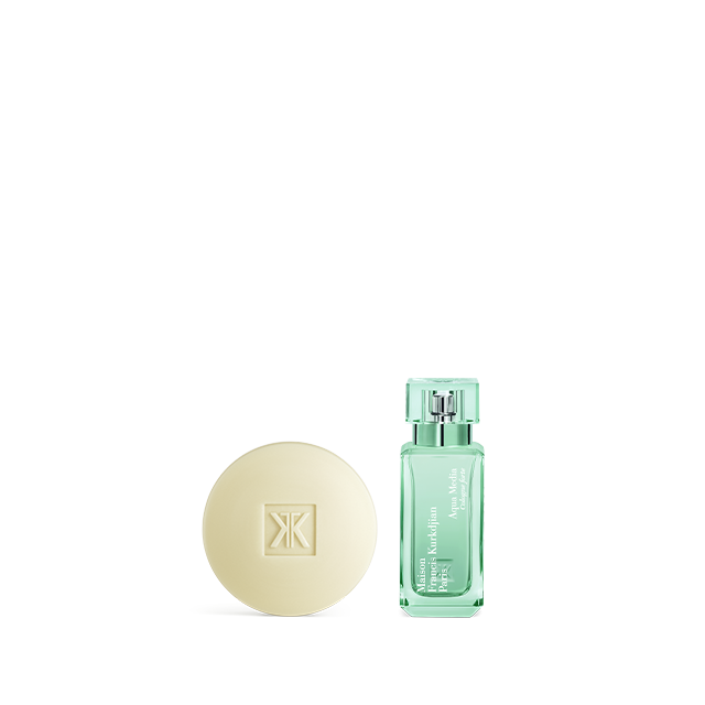 francis kurkdjian Aqua Media Cologne forte Duo Savon parfumant et Eau de parfum
