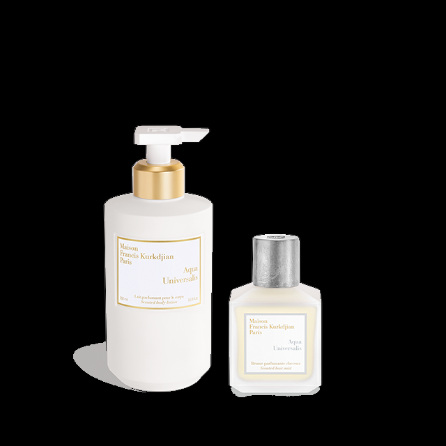 francis kurkdjian AquaUniversalis Duo Lait parfumant pour le corps et Brume parfumante cheveux