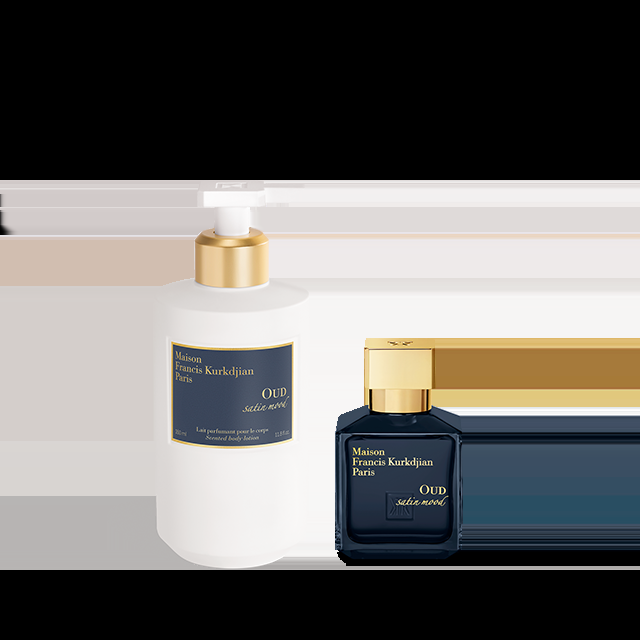 francis kurkdjian OUD satin mood Duo Lait parfumant pour le corps et Eau de parfum