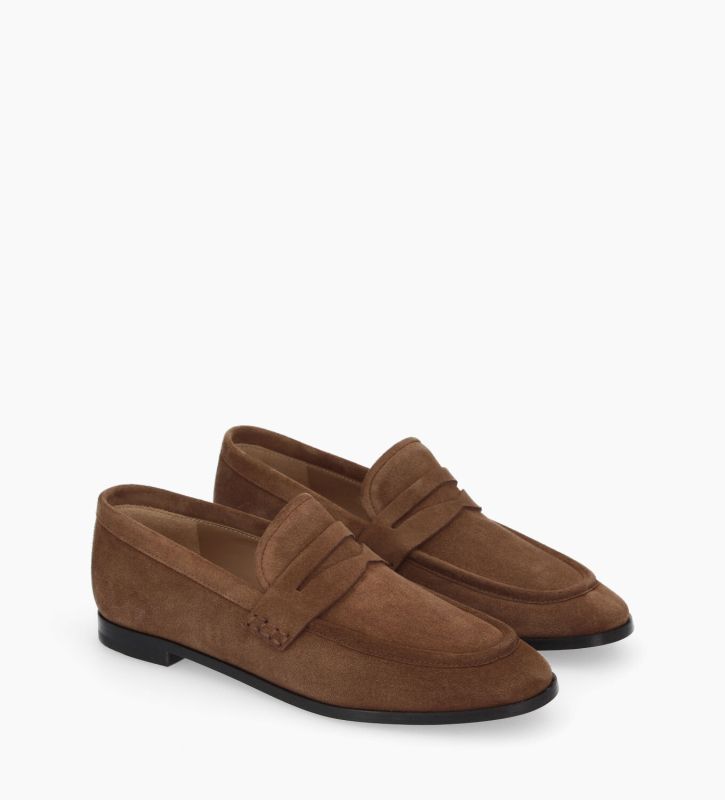 Free Lance Anaïs Mocassin Cuir Velours Brun