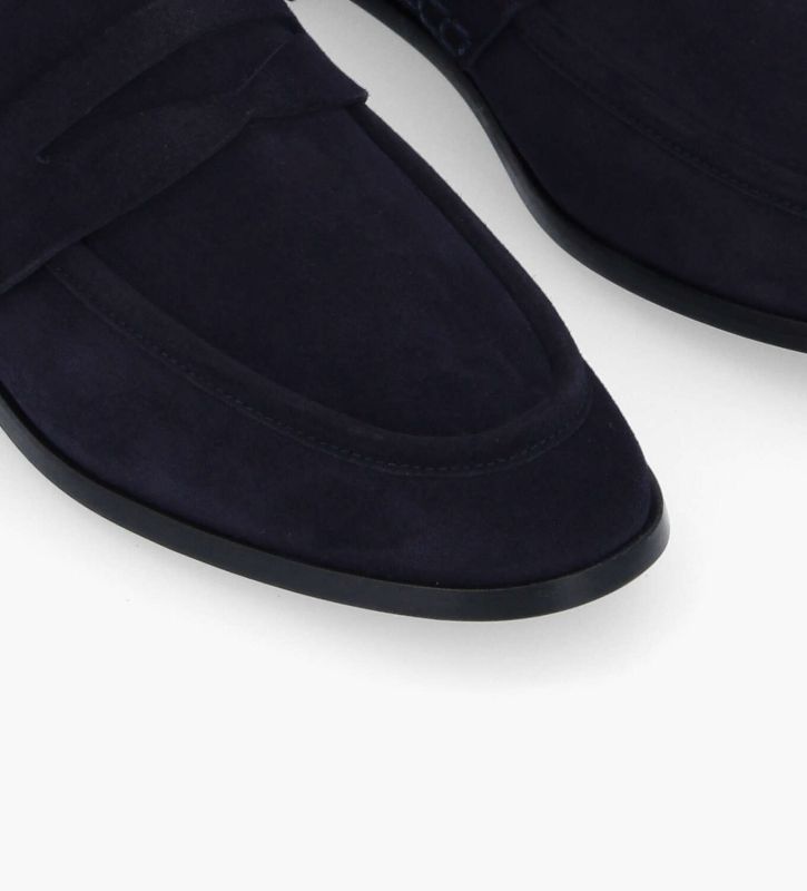 Free Lance Anaïs Mocassin Cuir Velours Marine