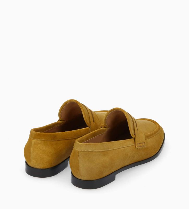 Free Lance Anaïs Mocassin Cuir Velours Moutarde