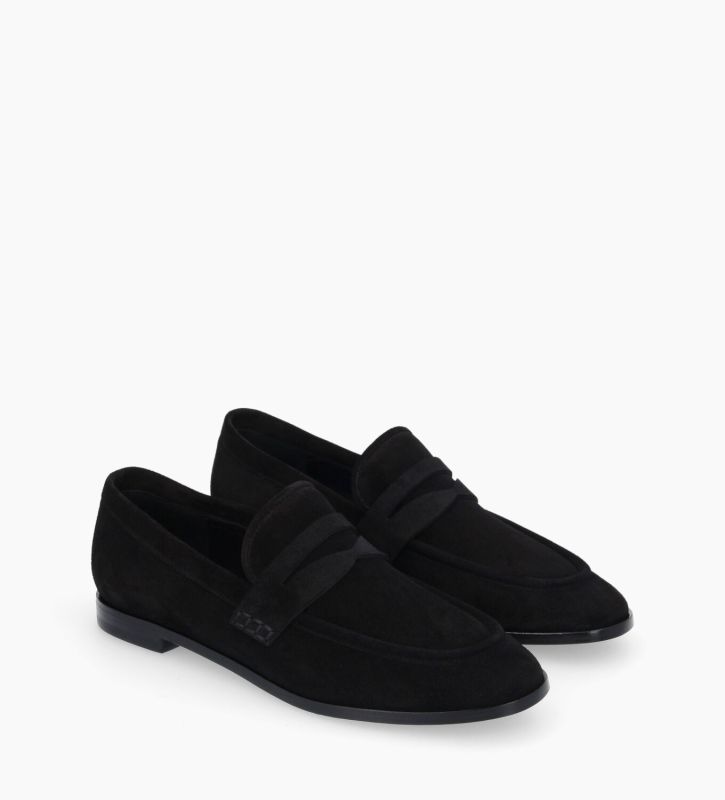 Free Lance Anaïs Mocassin Cuir Velours Noir
