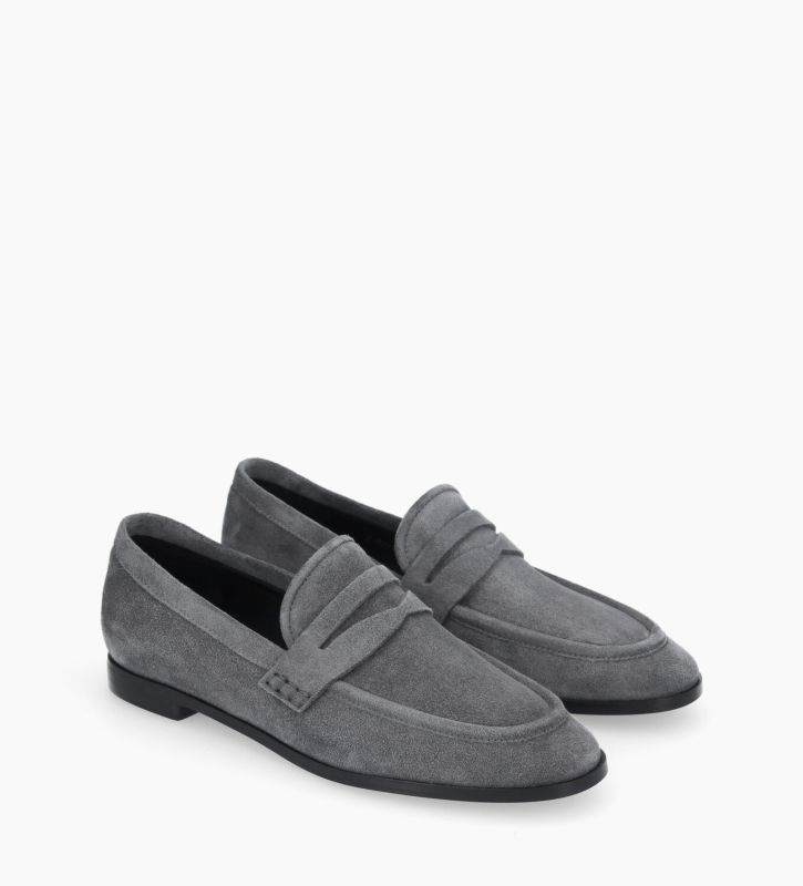 Free Lance Anaïs Mocassin Cuir Velours Stone