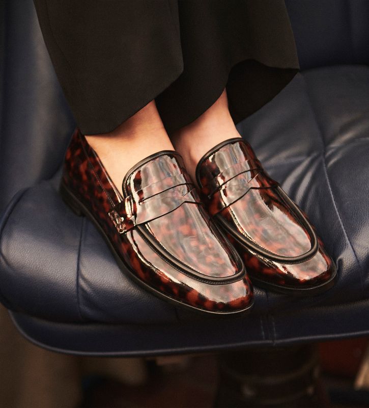 Free Lance Anaïs Mocassin Cuir Vernis Turtle