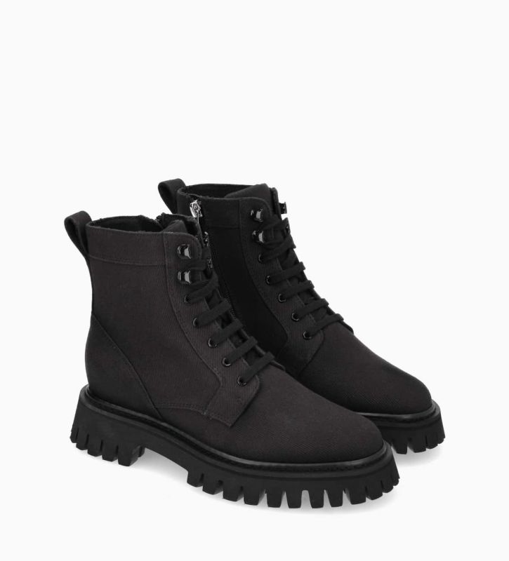 Free Lance Gisèle Boot Ranger à Zip Denim Noir