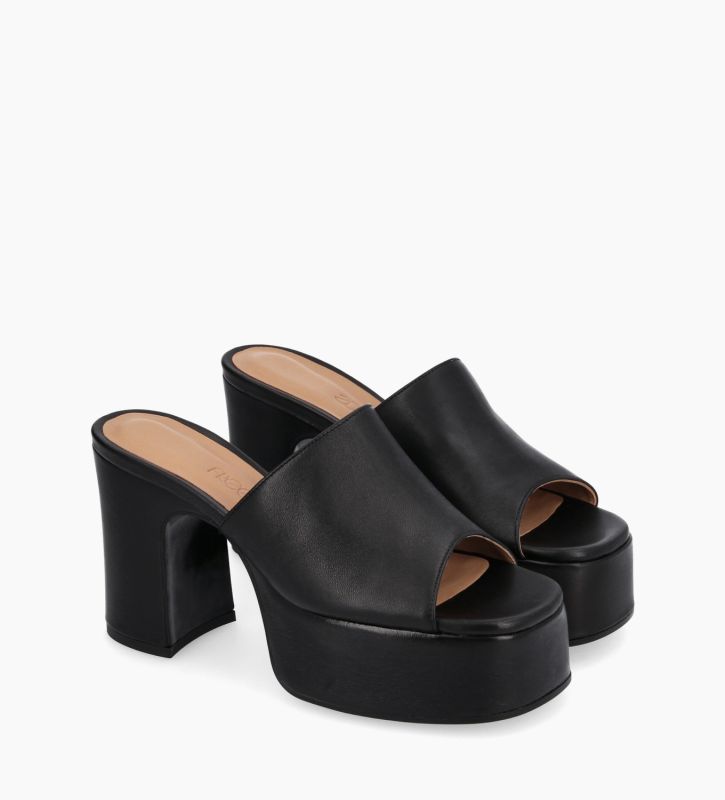 Free Lance Lola 95 Mule à Talon Cuir Nappa Noir