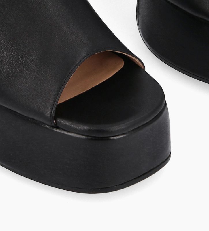 Free Lance Lola 95 Mule à Talon Cuir Nappa Noir