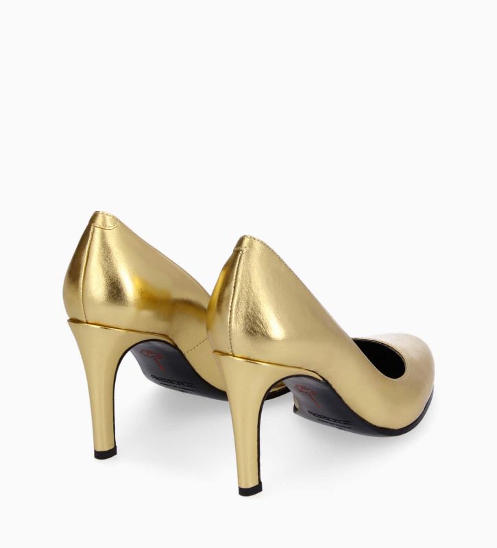 Free Lance Mirri 85 Escarpin Cuir Métallisé Or