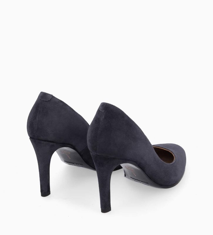 Free Lance Mirri 85 Escarpin Cuir Velours Marine