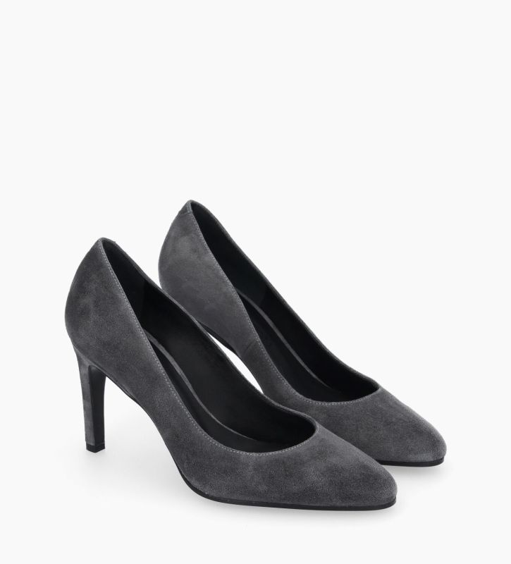 Free Lance Mirri 85 Escarpin Cuir Velours Stone