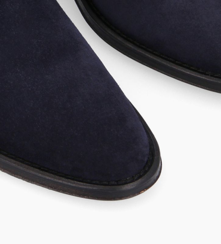 Free Lance Harri 25 Bottine Chelsea Cuir Velours Marine