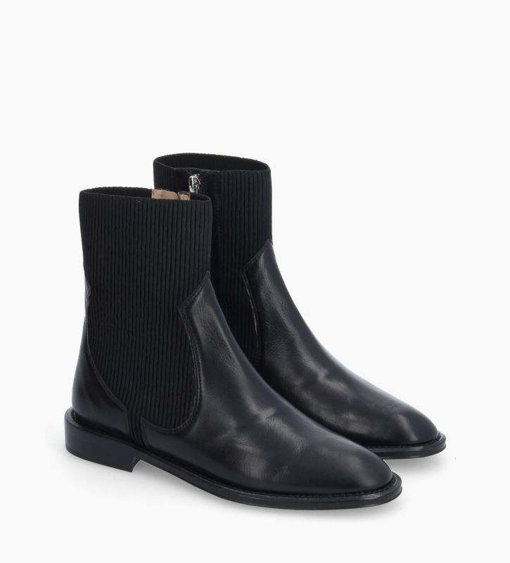 Free Lance Harri 25 Bottine Chelsea Cuir Vieilli Noir