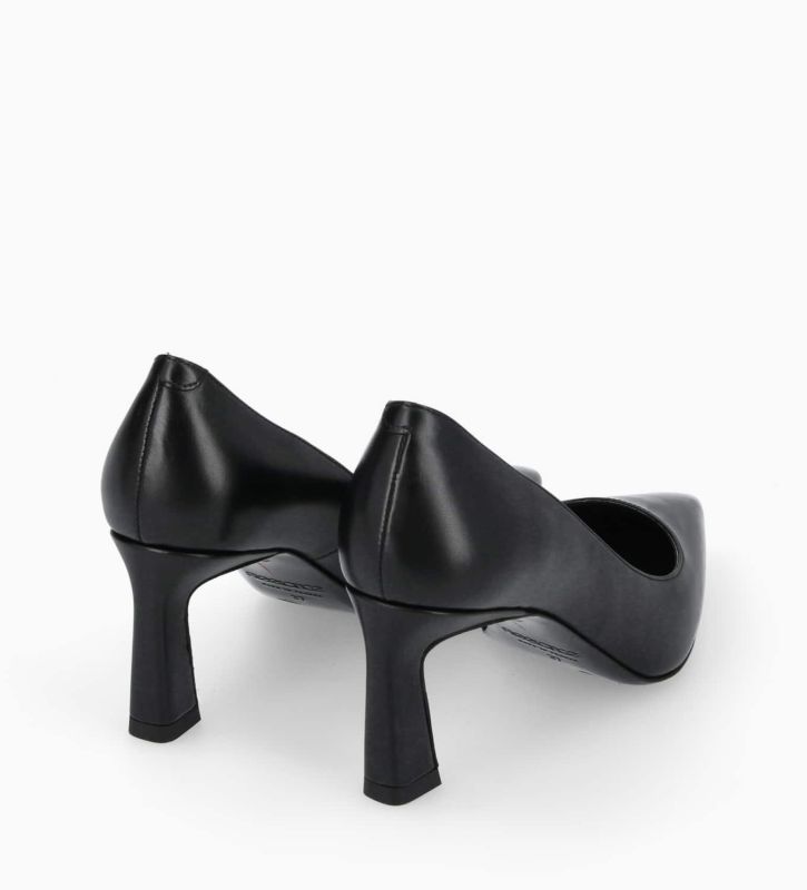 Free Lance Iris 65 Escarpin à Talon à Bout Pointu Cuir De Veau Lisse Brillant Noir