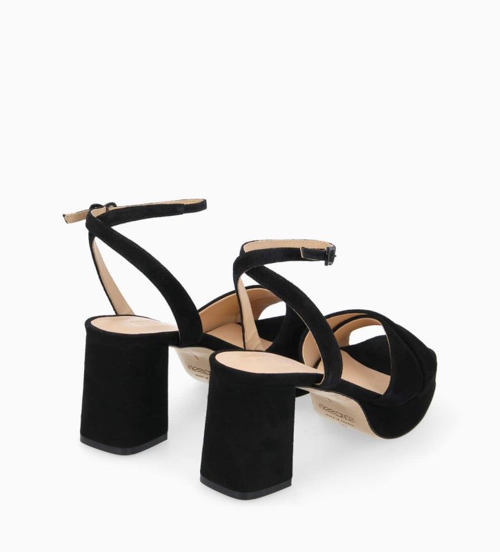 Free Lance Julianne 50 Sandale à Talon Cuir Cachemire Noir