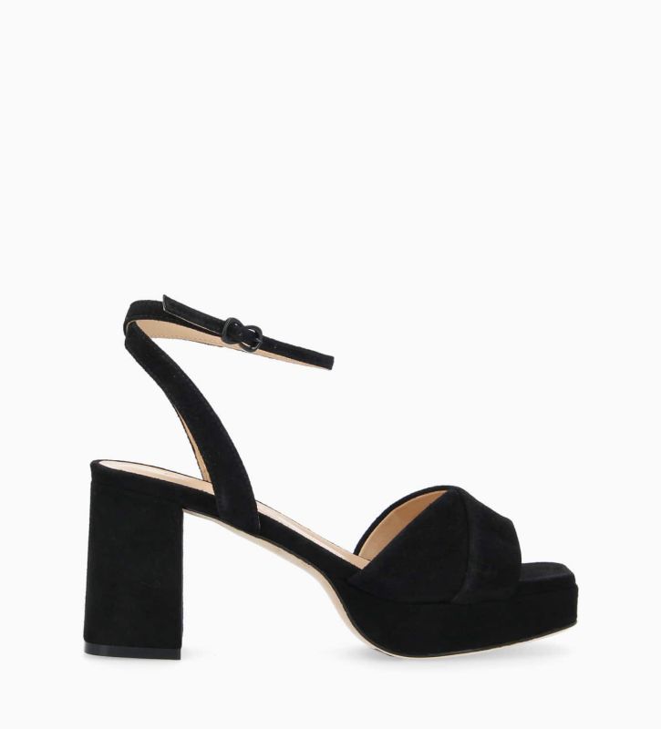 free lance Julianne 50 Sandale à talon Cuir cachemire Noir