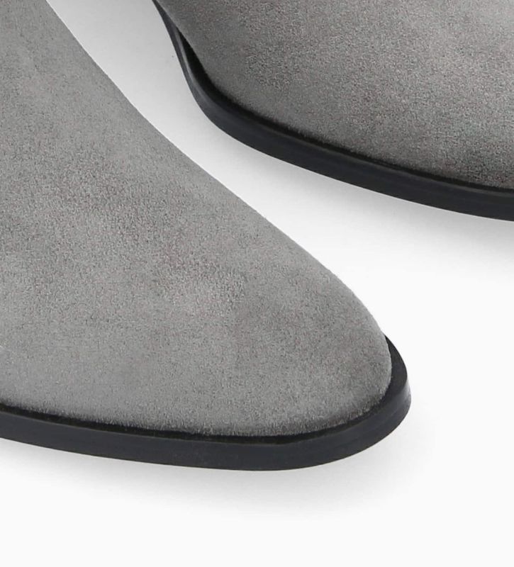 Free Lance Kim 40 Bottine Western Chelsea Cuir Velours Graphite