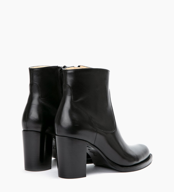 Free Lance Legend 70 Bottine à Talon à Zip Veau Lisse Noir