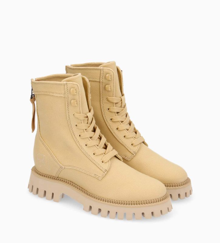 Free Lance Lucy Boot Ranger à Lacet Toile Coton Camel