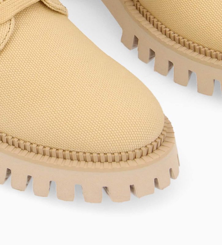 Free Lance Lucy Boot Ranger à Lacet Toile Coton Camel