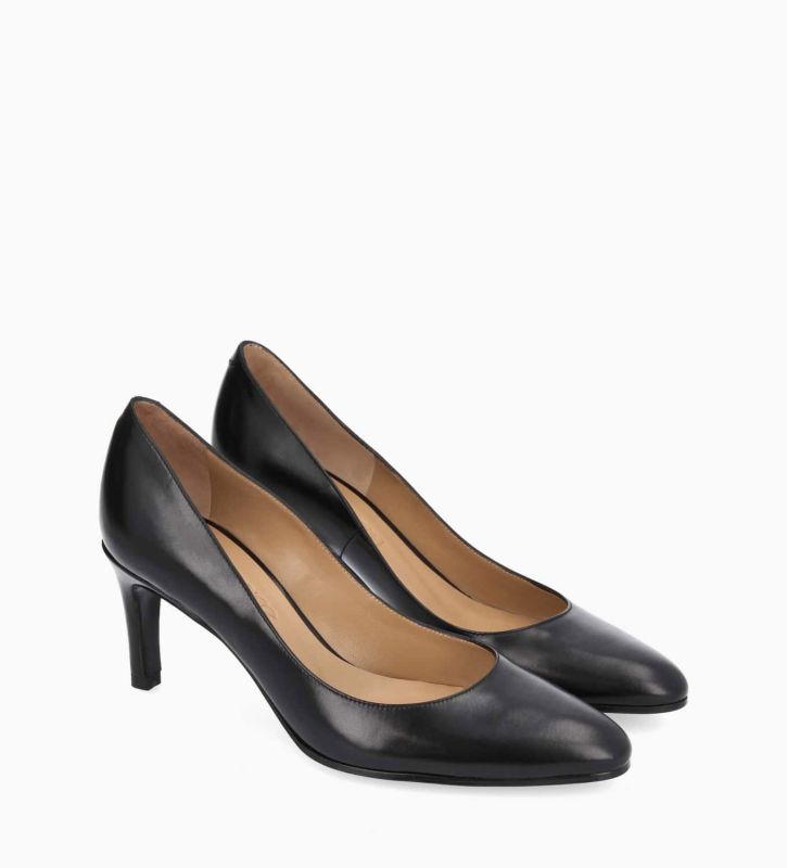 Free Lance Mirri 65 Escarpin Cuir De Veau Lisse Brillant Noir