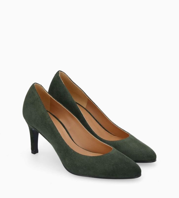 Free Lance Mirri 65 Escarpin Cuir Velours Militaire