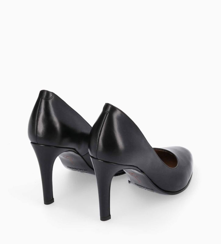 Free Lance Mirri 85 Escarpin Cuir De Veau Lisse Brillant Noir