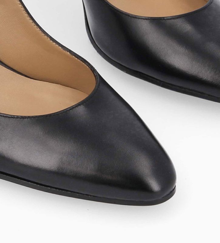 Free Lance Mirri 85 Escarpin Cuir De Veau Lisse Brillant Noir