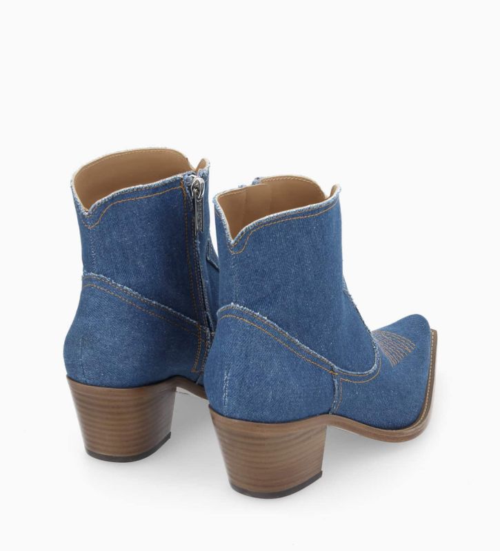 Free Lance Shania 50 Bottine Western à Talon Denim Jean
