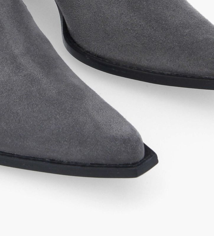 Free Lance Sibelle 50 Bottine Western Chelsea Cuir Velours Stone