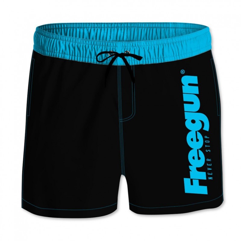freegun Boardshort Court Freegun garçon ceinture élastique et colorée