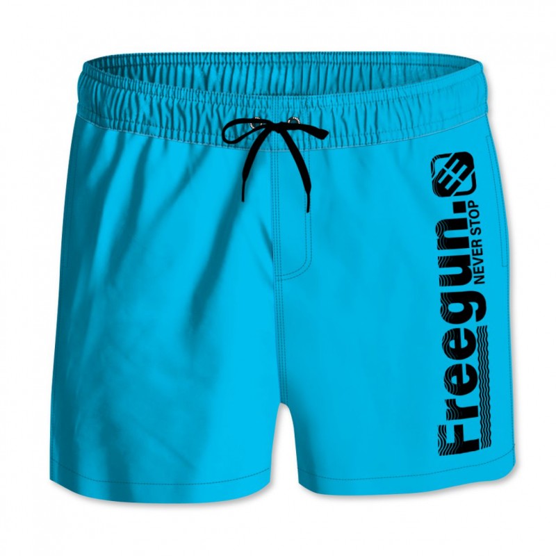Freegun Boardshort Court Garçon Avec Ceinture Demi-élastiquée