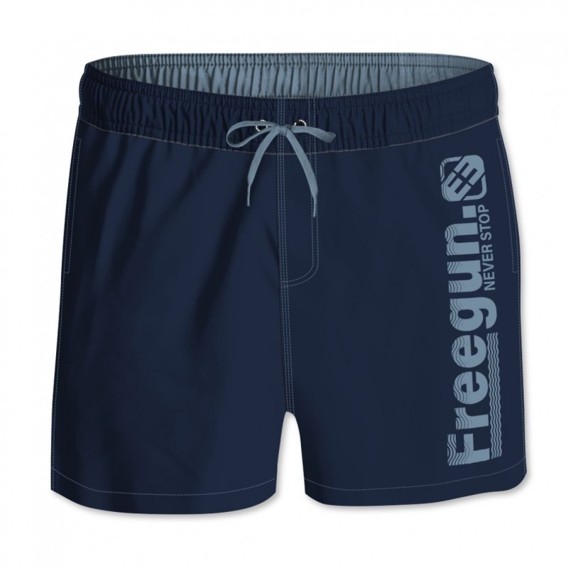 Freegun Boardshort Court Garçon Avec Ceinture Demi-élastiquée