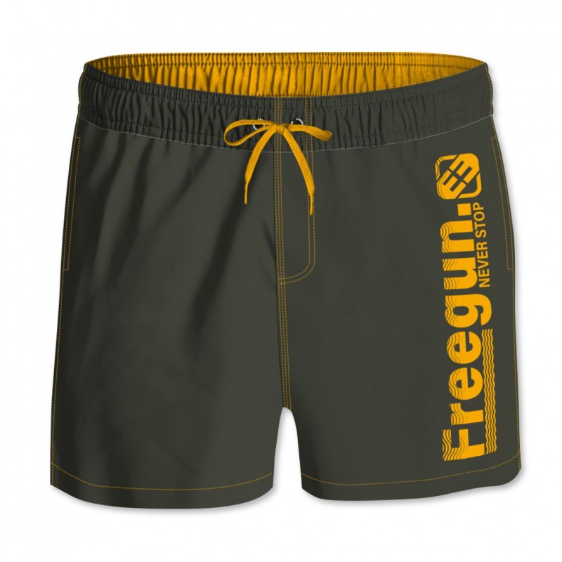 Freegun Boardshort Court Garçon Avec Ceinture Demi-élastiquée