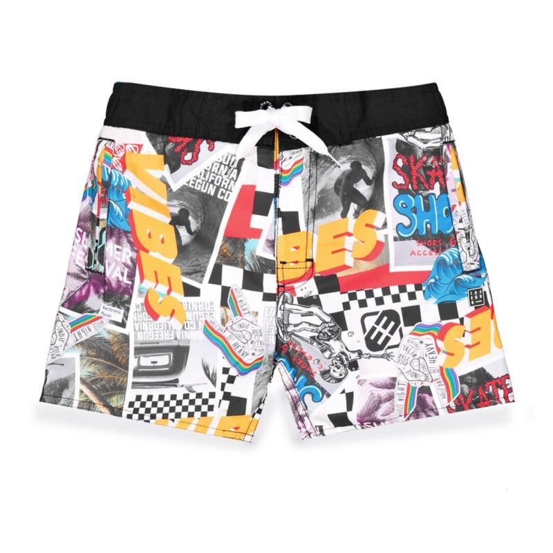 freegun Boardshort court garçon avec ceinture demi-élastiquée Sur