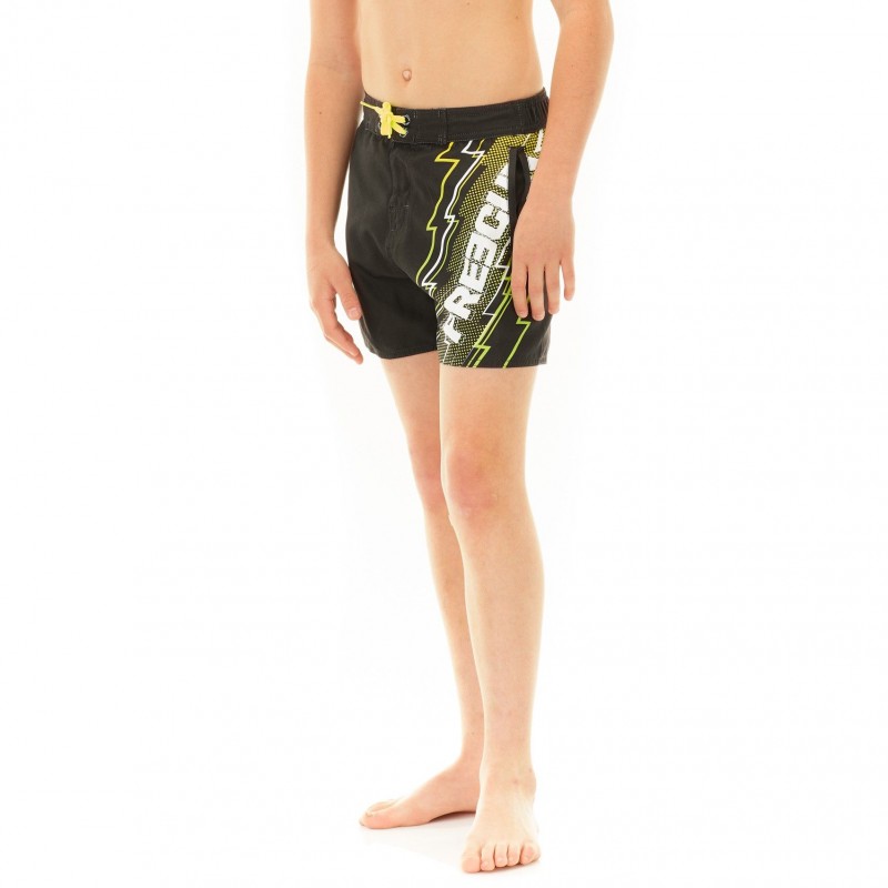 Freegun Boardshort Freegun Court Garçon Ceinture Demi-élastiquée Eclair