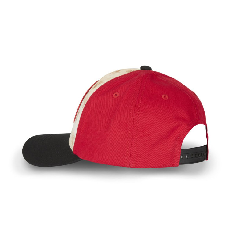 Freegun Casquette Adulte Baseball Freegun Beige Et Rouge Fermeture Snapback One Piece Luffy