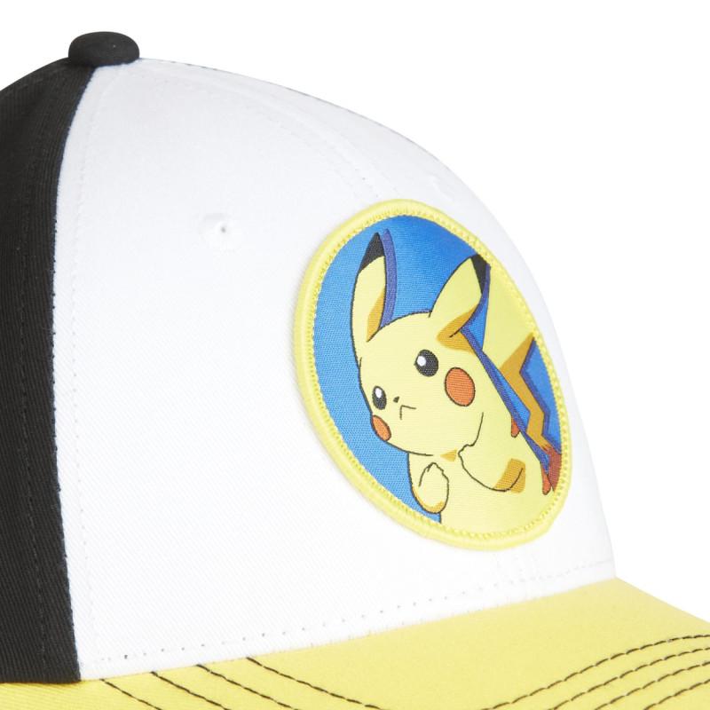 Freegun Casquette Adulte Baseball Freegun Blanche Fermeture Snapback Pokémon Pikachu