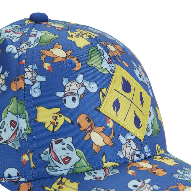Freegun Casquette Baseball Enfant Pokemon Pikachu Salameche Carapuce Snapback - Bleue- Freegun