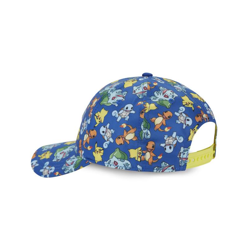 Freegun Casquette Baseball Enfant Pokemon Pikachu Salameche Carapuce Snapback - Bleue- Freegun