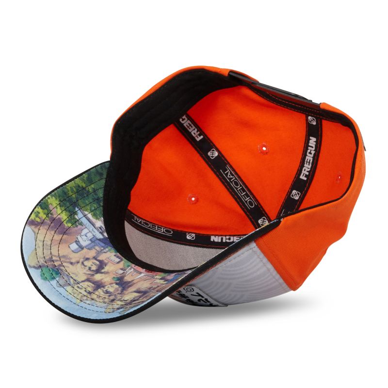 Freegun Casquette Enfant Snapback Gris Et Orange Naruto Classic Finger