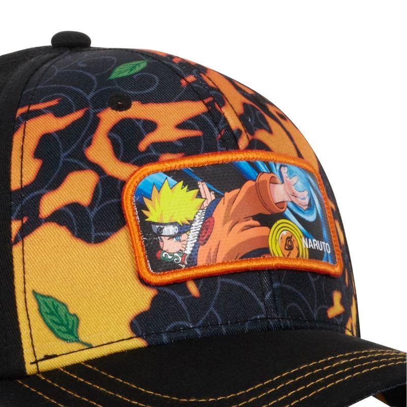 Freegun Casquette Enfant Snapback Noir Et Orange Naruto Classic Ninja