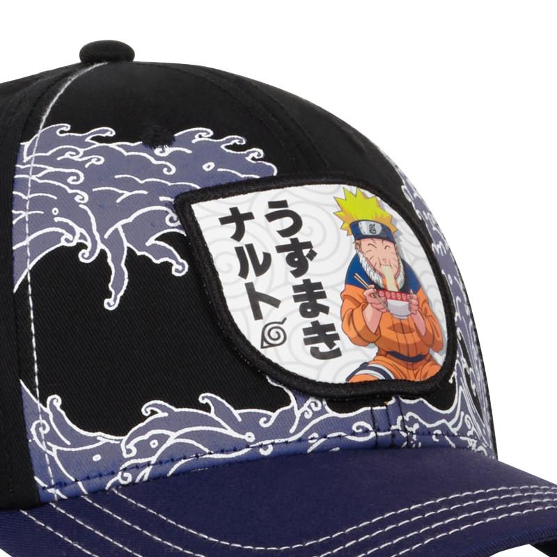 Freegun Casquette Homme Snapback Noir Et Bleu Naruto Classic Ramen