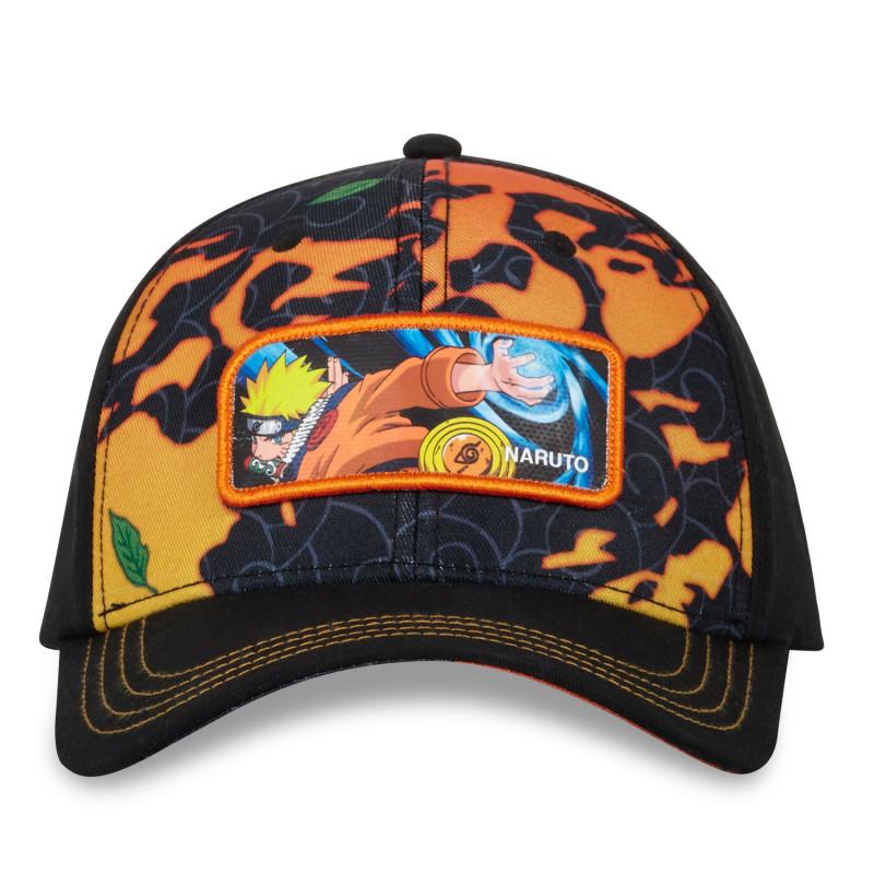Freegun Casquette Homme Snapback Noir Et Orange Naruto Classic Ninja