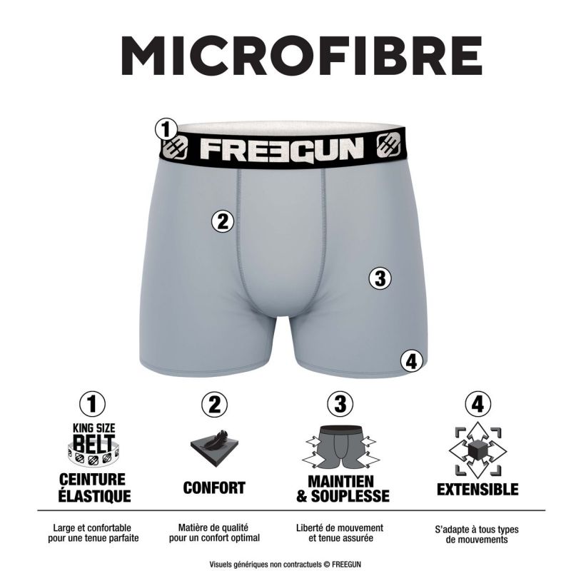 Freegun Lot De 2 Boxers Freegun Homme Art Attack