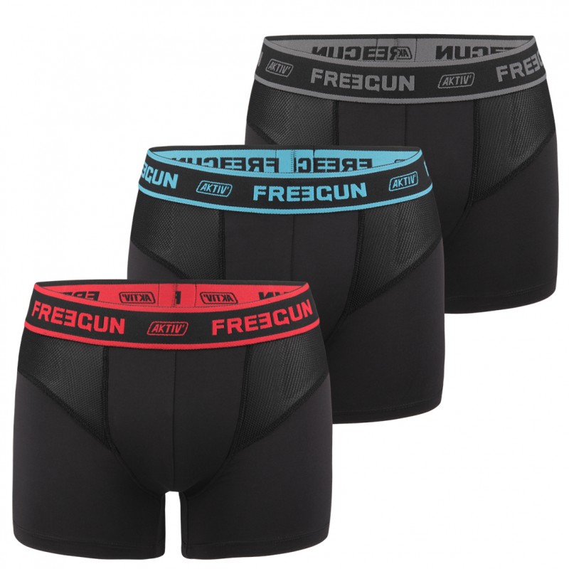 freegun Lot de 3 Boxers Freegun homme Aktiv Sport freegun Lot de 3 Boxers Freegun homme Aktiv Sport