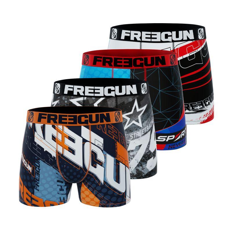 freegun Lot de 4 Boxers Freegun garçon Racing
