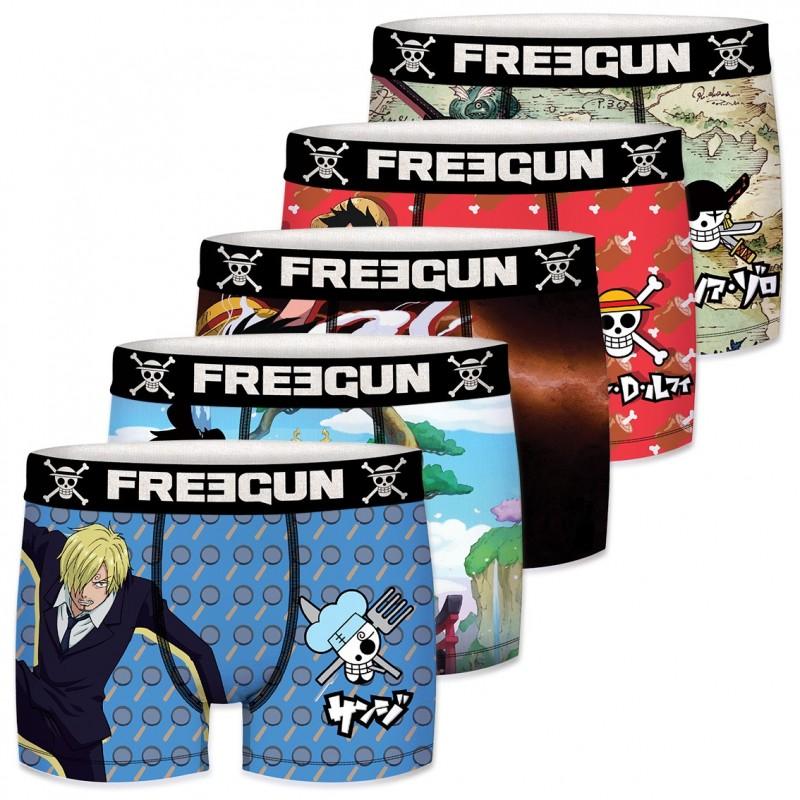 freegun Lot de 5 Boxers Freegun garçon One Piece